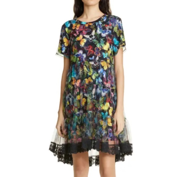 Alice + Olivia Butterfly Dreema Tulle Dress - Picture 1 of 6